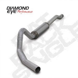 Ford Excursion Performance Exhaust - Diamond Eye Performance - Catback Single 4in - Aluminized - `03-`06 Ford Excursion Performance Exhaust - Diamond Eye Performance - Catback Single 4in - Aluminized - `03-`06